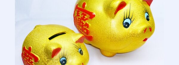 Golden Pig money boxes 6″ – LP6